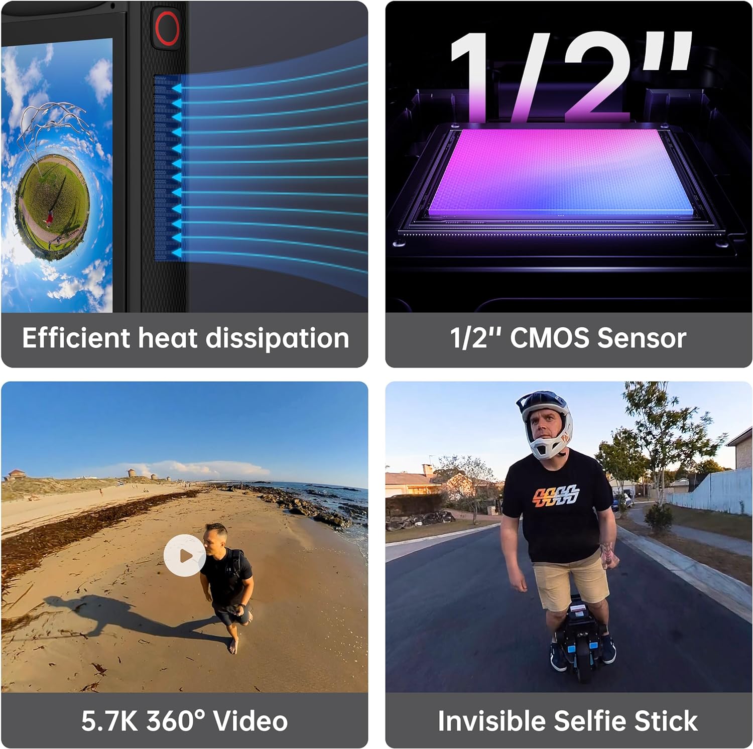 PANOX V2 360 Vlog Camera with 1/2 PANOX V2 360 Vlog Camera with 1/2